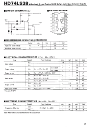Datasheet 74LS38 производства Hitachi