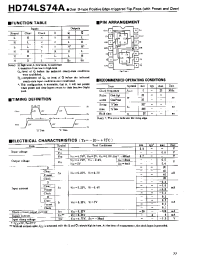 Datasheet 74LS74 manufacturer Hitachi