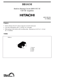 Datasheet BB101M manufacturer Hitachi