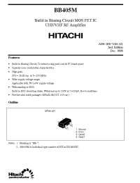 Datasheet BB405M manufacturer Hitachi