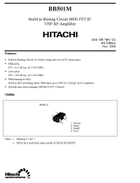 Datasheet BB501M manufacturer Hitachi