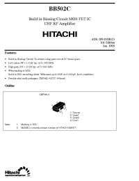 Datasheet BB502 производства Hitachi