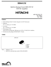 Datasheet BB601M manufacturer Hitachi