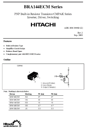 Datasheet BRA144ECM manufacturer Hitachi