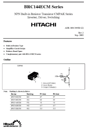 Datasheet BRC123ECM manufacturer Hitachi