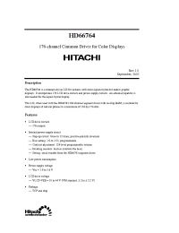 Datasheet EHD66764 manufacturer Hitachi