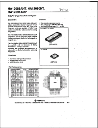 Datasheet HA12088ANT manufacturer Hitachi