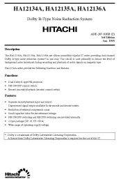 Datasheet HA12135AF manufacturer Hitachi