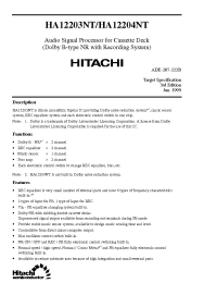 Datasheet HA12204NT manufacturer Hitachi