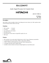 Datasheet HA12206NT manufacturer Hitachi