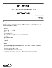 Datasheet HA12230 manufacturer Hitachi