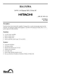 Datasheet HA13158A manufacturer Hitachi