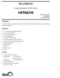 Datasheet HA13556AF manufacturer Hitachi