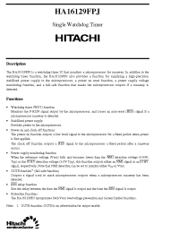 Datasheet HA16129FPJ manufacturer Hitachi