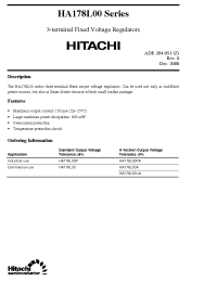 Datasheet HA178L02UA manufacturer Hitachi