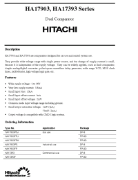 Datasheet HA17903PS manufacturer Hitachi