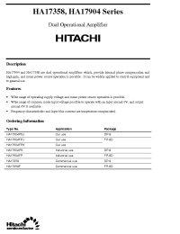 Datasheet HA17904PS manufacturer Hitachi