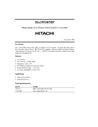 Datasheet HA19510 manufacturer Hitachi