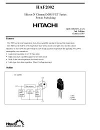 Datasheet HAF2002 manufacturer Hitachi