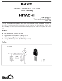 Datasheet HAF2005 manufacturer Hitachi