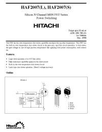 Datasheet HAF2007 manufacturer Hitachi