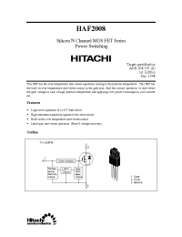 Datasheet HAF2008 manufacturer Hitachi