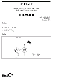 Datasheet HAT1031T manufacturer Hitachi