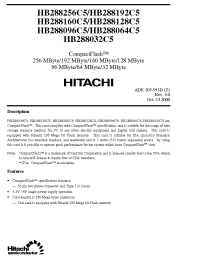 Datasheet HB288032C5 manufacturer Hitachi