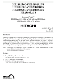 Datasheet HB288064C6 manufacturer Hitachi