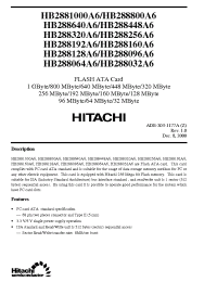 Datasheet HB288096A6 manufacturer Hitachi