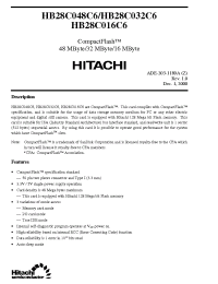 Datasheet HB28C032C6 manufacturer Hitachi