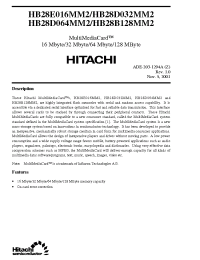 Datasheet HB28D032MM2 manufacturer Hitachi