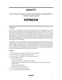 Datasheet HCD66727A03 manufacturer Hitachi
