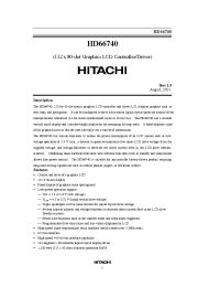 Datasheet HCD66740WBP manufacturer Hitachi