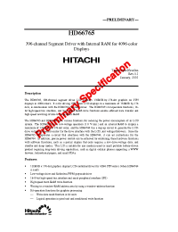 Datasheet HCD66765BP manufacturer Hitachi