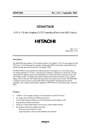 Datasheet HCD667B66RBP manufacturer Hitachi
