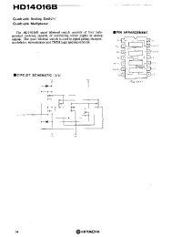 Datasheet HD14016 manufacturer Hitachi