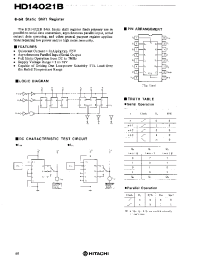 Datasheet HD14021B manufacturer Hitachi