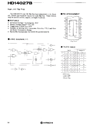Datasheet HD14027 manufacturer Hitachi