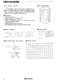 Datasheet HD14040B manufacturer Hitachi