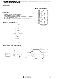 Datasheet HD14069UB manufacturer Hitachi