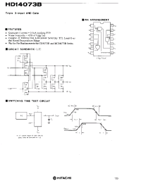 Datasheet HD14073B manufacturer Hitachi