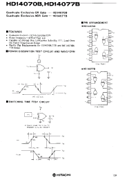 Datasheet HD14077B manufacturer Hitachi