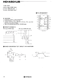 Datasheet HD14501UB производства Hitachi