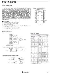 Datasheet HD14531B manufacturer Hitachi