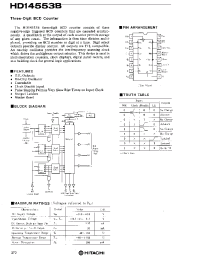 Datasheet HD14553B manufacturer Hitachi