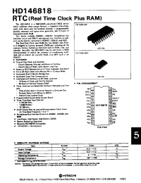 Datasheet HD146818P manufacturer Hitachi