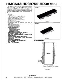 Datasheet HD38750 manufacturer Hitachi