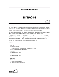 Datasheet HD404314S manufacturer Hitachi