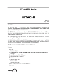 Datasheet HD404356H manufacturer Hitachi